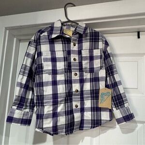 Brand new purple and white flannel